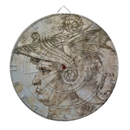 Leonardo's Helmeted Warrior Dartboard Dartscheibe