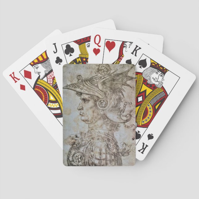 Leonardos helmeted Warrior Playing Cards Spielkarten (Rückseite)