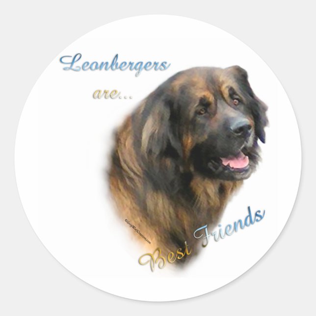 Leonberger Best Friend 2 - Sticker (Vorderseite)