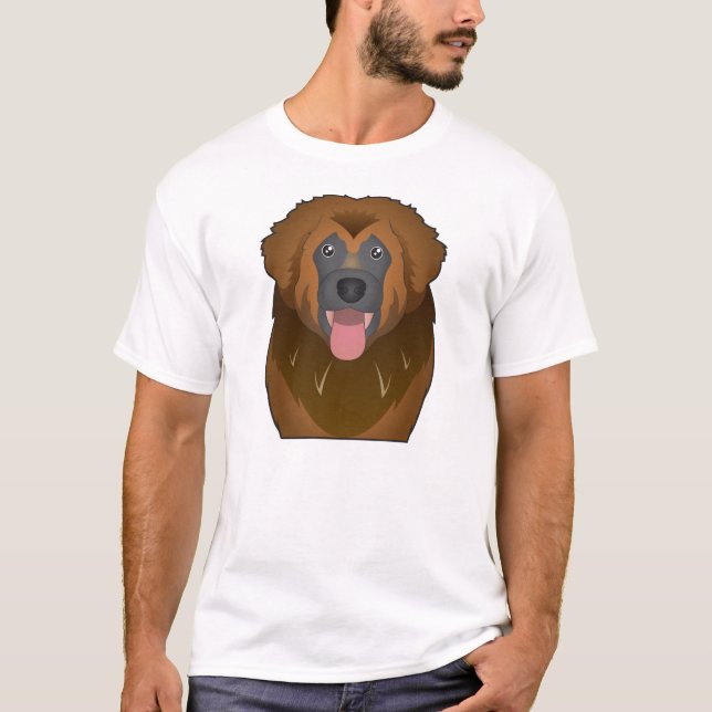 Leonberger Cartoon T-Shirt (Vorderseite)