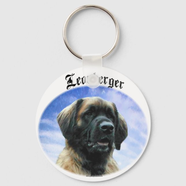 Leonberger Clouds Flag Schlüsselanhänger (Vorderseite)