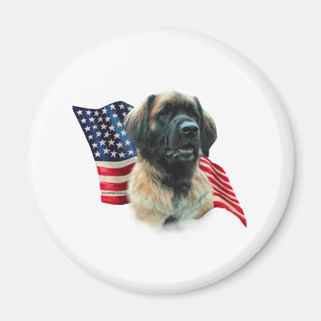 Leonberger Flag Magnet (Vorne)