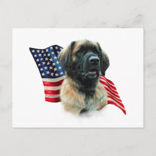 Leonberger Flag Postkarte