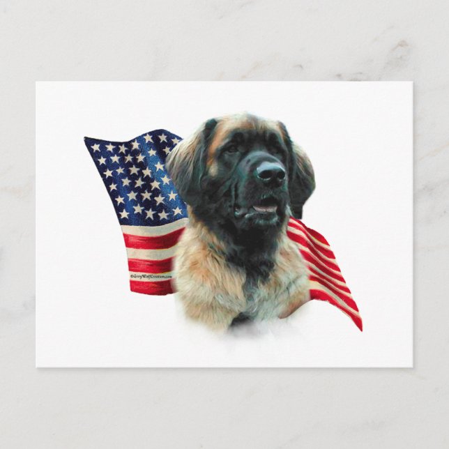 Leonberger Flag Postkarte (Vorderseite)
