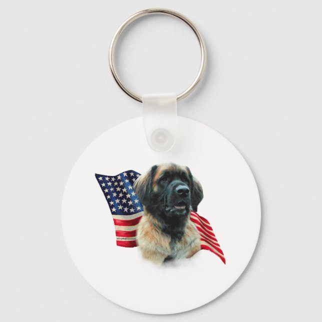 Leonberger Flag Schlüsselanhänger (Vorderseite)