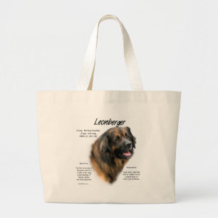 Leonberger Geschichtsentwurf Jumbo Stoffbeutel