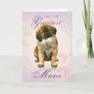 Leonberger Heart Mama Karte