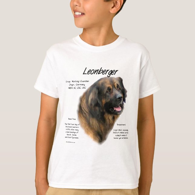 Leonberger History Design T-Shirt (Vorderseite)