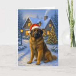 Leonberger Holiday Card Feiertagskarte