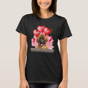 Leonberger Hund Happy Valentines Day Hund Lover T-Shirt