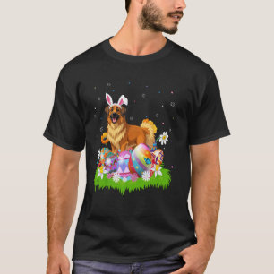 Leonberger Hund Ostereier-Suche Hase Ohr Ostern T-Shirt