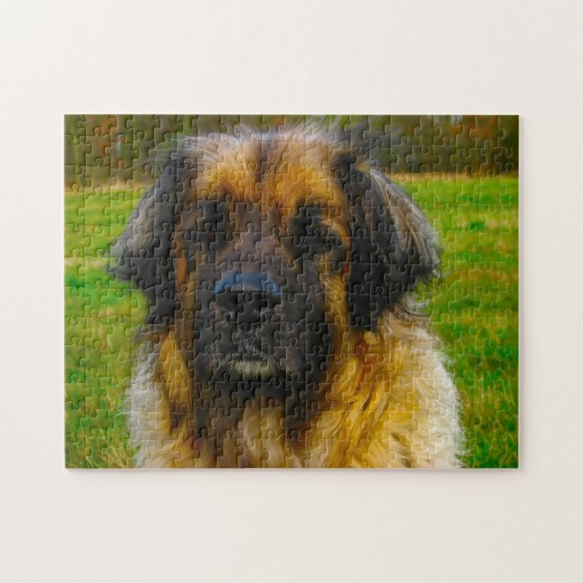 Leonberger-Hunderasse-Puzzle. (Horizontal)