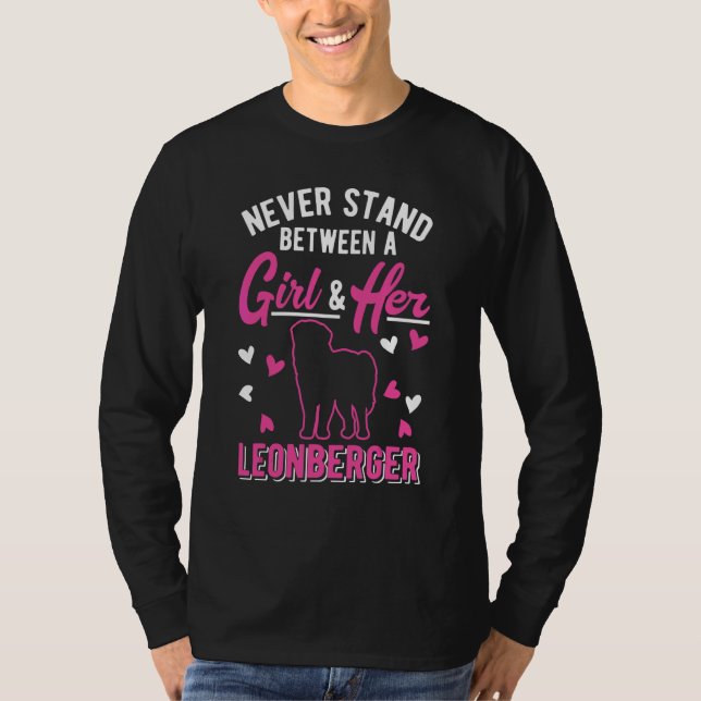 Leonberger Mädchen T-Shirt (Vorderseite)