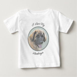 Leonberger Malerei - Niedliche Original Hundeschul Baby T-shirt