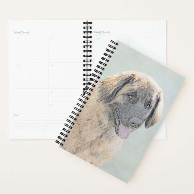 Leonberger Malerei - Niedliche Original Hundeschul Planer (Anzeige)