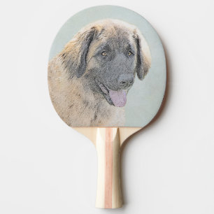 Leonberger Malerei - Niedliche Original Hundeschul Tischtennis Schläger