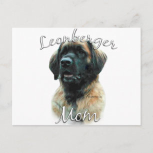 Leonberger Mama 2 Postkarte