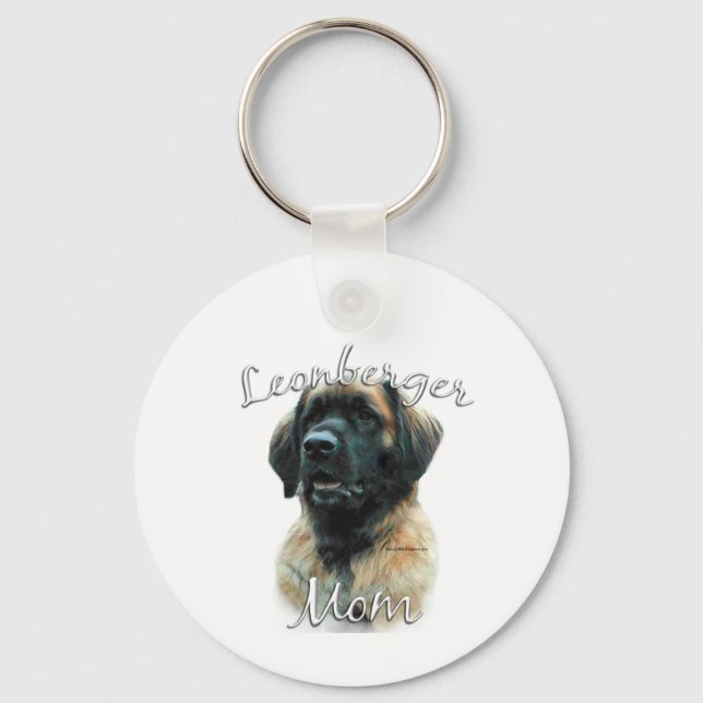 Leonberger Mama 2 Schlüsselanhänger (Vorderseite)
