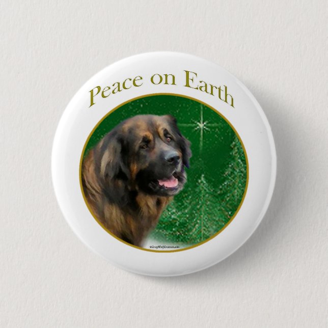 Leonberger Peace Button (Vorderseite)