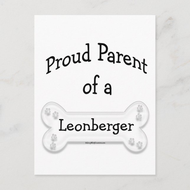 Leonberger Proud Parent Postkarte (Vorderseite)