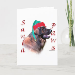 Leonberger Sankt Tatzen Feiertagskarte