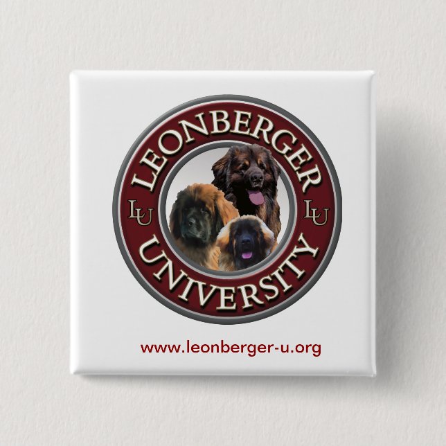 Leonberger U Knopf Button (Vorderseite)