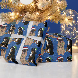 Leonberger und Bernese Mountain Dog Geschenkpapier