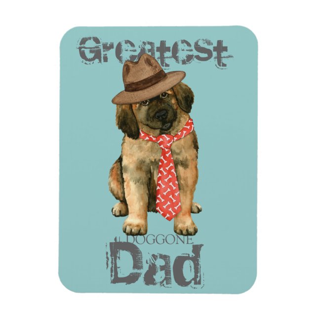 Leonberger Vater Magnet (Vertikal)