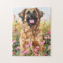 Leonberger Wasserfarben-Puzzle