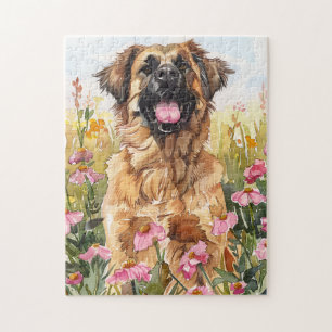 Leonberger Wasserfarben-Puzzle