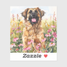 Leonberger Watercolor Sticker (Die-cut)