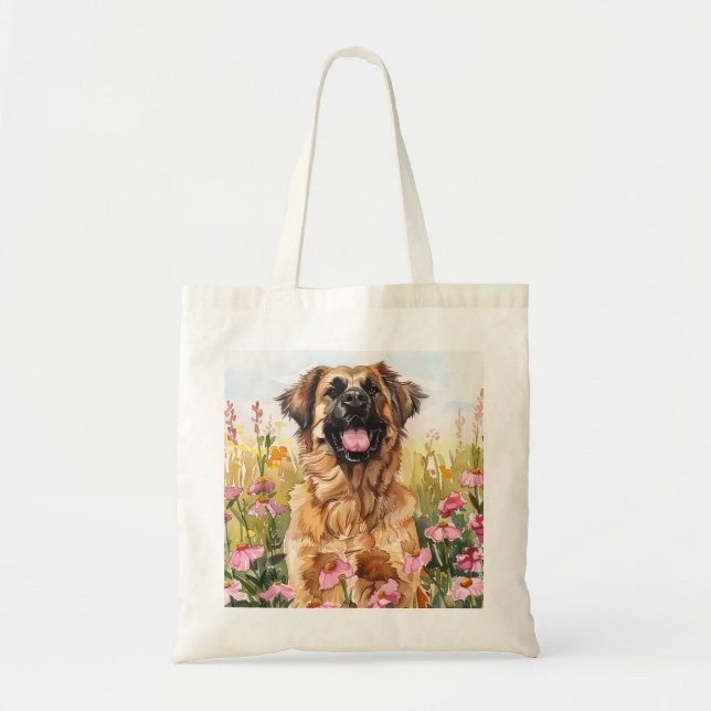 Leonberger Watercolor Tote Bag (Devant)