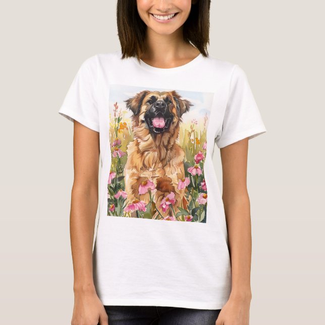 Leonberger Watercolor Women's T-Shirt (Vorderseite)