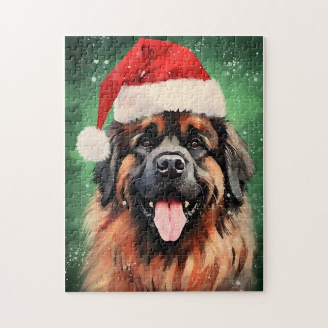 Leonberger Weihnachtsmalerei (Vertikal)