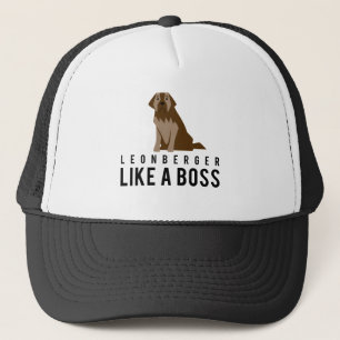 Leonberger, wie ein Chef Truckerkappe