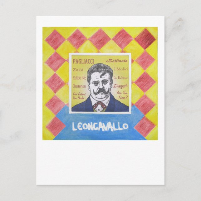 Leoncavallo Postkarte (Vorderseite)