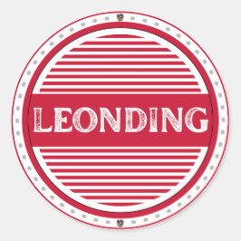 Leonding Stadt Stolz Emblem – Österreichische Iden Runder Aufkleber