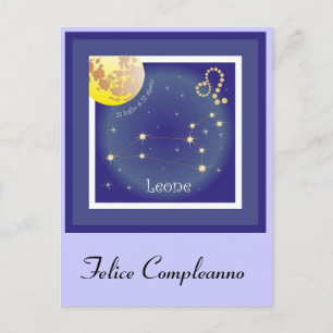 Leone 23 luglio al 22 agosto Postkarte