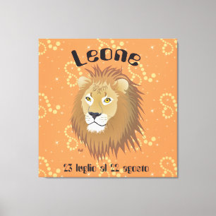 Leone 23 luglio al 22 agosto Stampa su tela Leinwanddruck