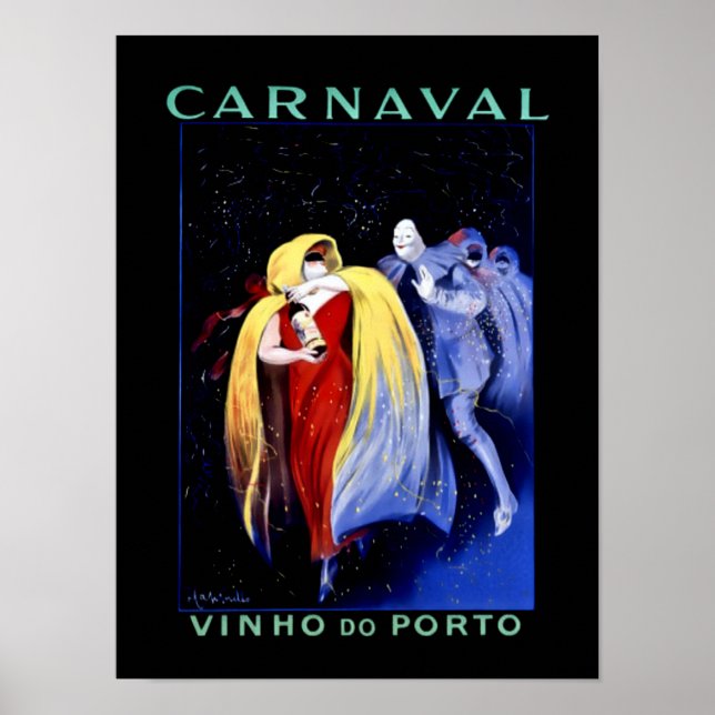 Leonetto Cappiello Art Deco Poster "Carnaval" (Vorne)