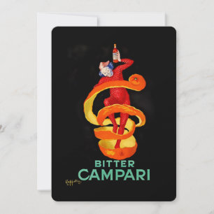 Leonetto Cappiello Bitter Orange Likör Plakat Einladung