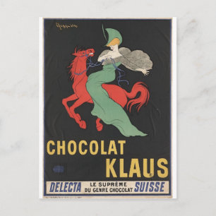 Leonetto Cappiello : Chocolat Klaus 1903 Postkarte