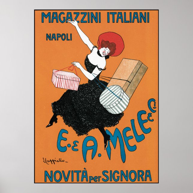 Leonetto Cappiello Magazzini Italiani Poster (Vorne)