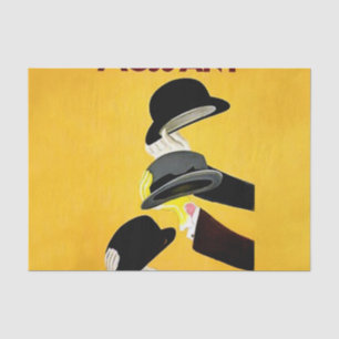 Leonetto Cappiello Mossant Hut Werbeplakat Seidenpapier