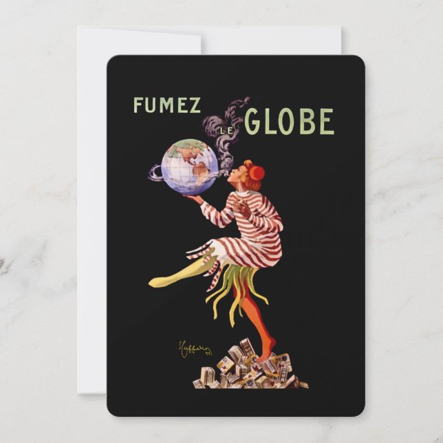 Leonetto Cappiello - Raucherwerbung Einladung (Vorderseite)