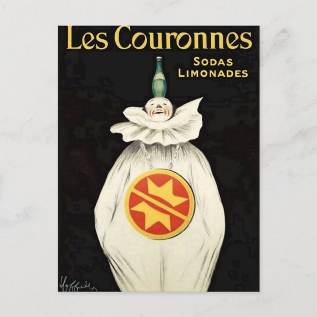 Leonetto Cappiello's Crowns Soda Poster Postkarte (Vorderseite)