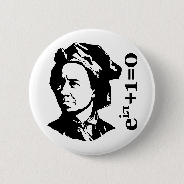 Leonhard Euler Button (Vorderseite)