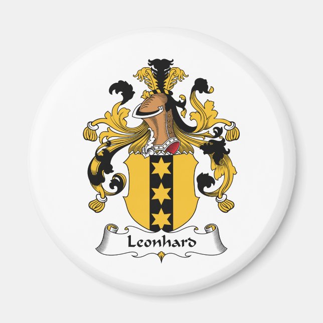 Leonhard Familienwappen Magnet (Vorne)