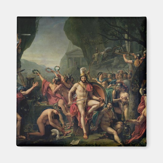 Leonidas bei Thermopylae, 480 v. Chr., 1814 Magnet (Vorne)