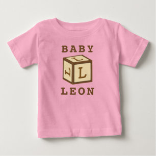 Leons Name auf amerikanischem Apparel Baby T-shirt